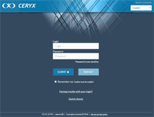 Tablet Screenshot of cc.ceryx.com